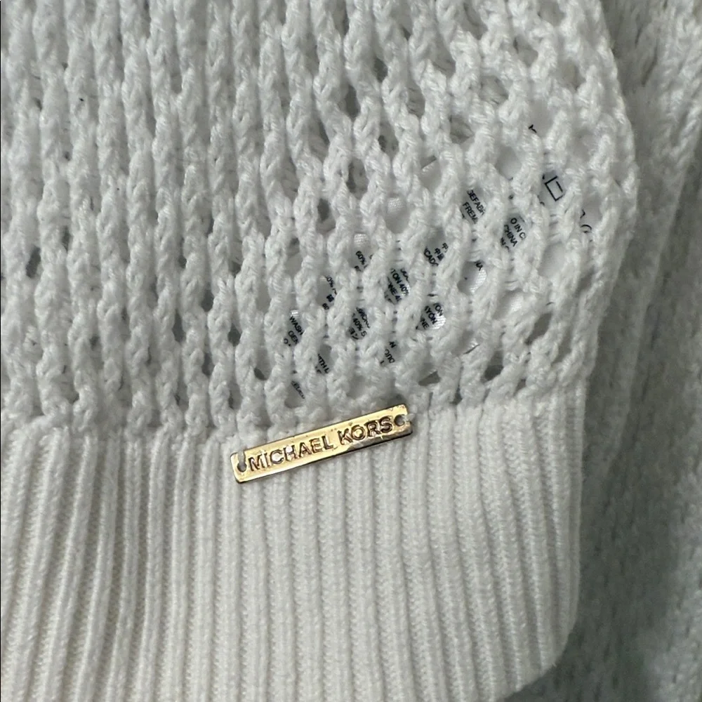Michael Kors White Knit Sweater Top - Picture 3 of 8